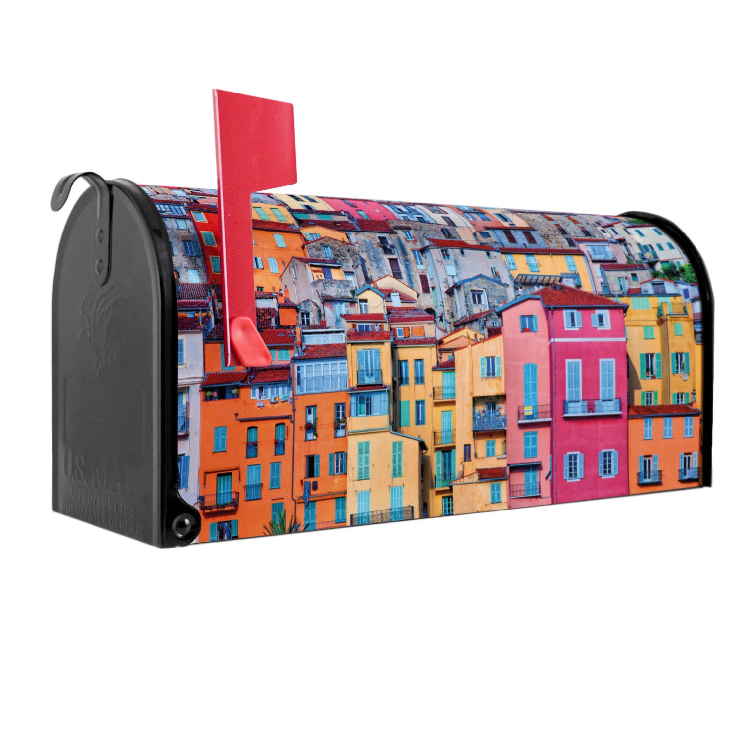 Banjado Amerikanischer Briefkasten Schwarz 48x22x16cm US Mailbox Letterbox günstig online kaufen