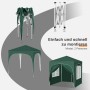 WOLTU Pavillon Faltpavillon 2x2 m Mit 4 Seitenwänden Höhenverstellbar Grün_6