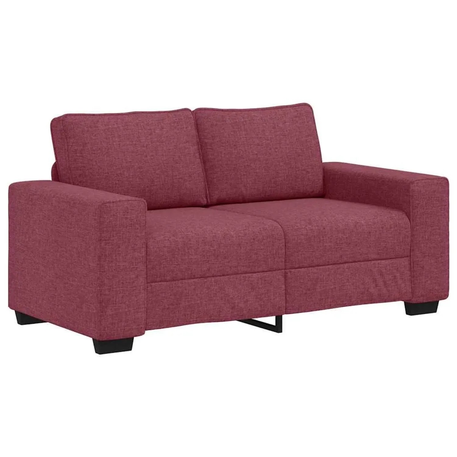 vidaXL 2-Sitzer-Sofa Weinrot 120 cm Stoff 4105159 günstig online kaufen