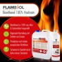 Flaschen mit Flambiol Bioethanol 100% für Edelstahl-Tischkamine, 1 Liter.