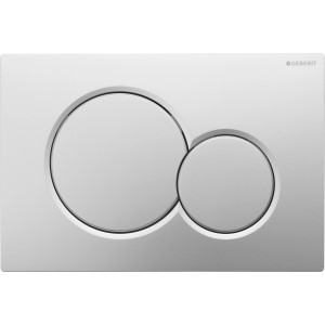 Geberit Sigma01 Drückerplatte, Chrom matt, 2-Mengen-Spülung für WC.