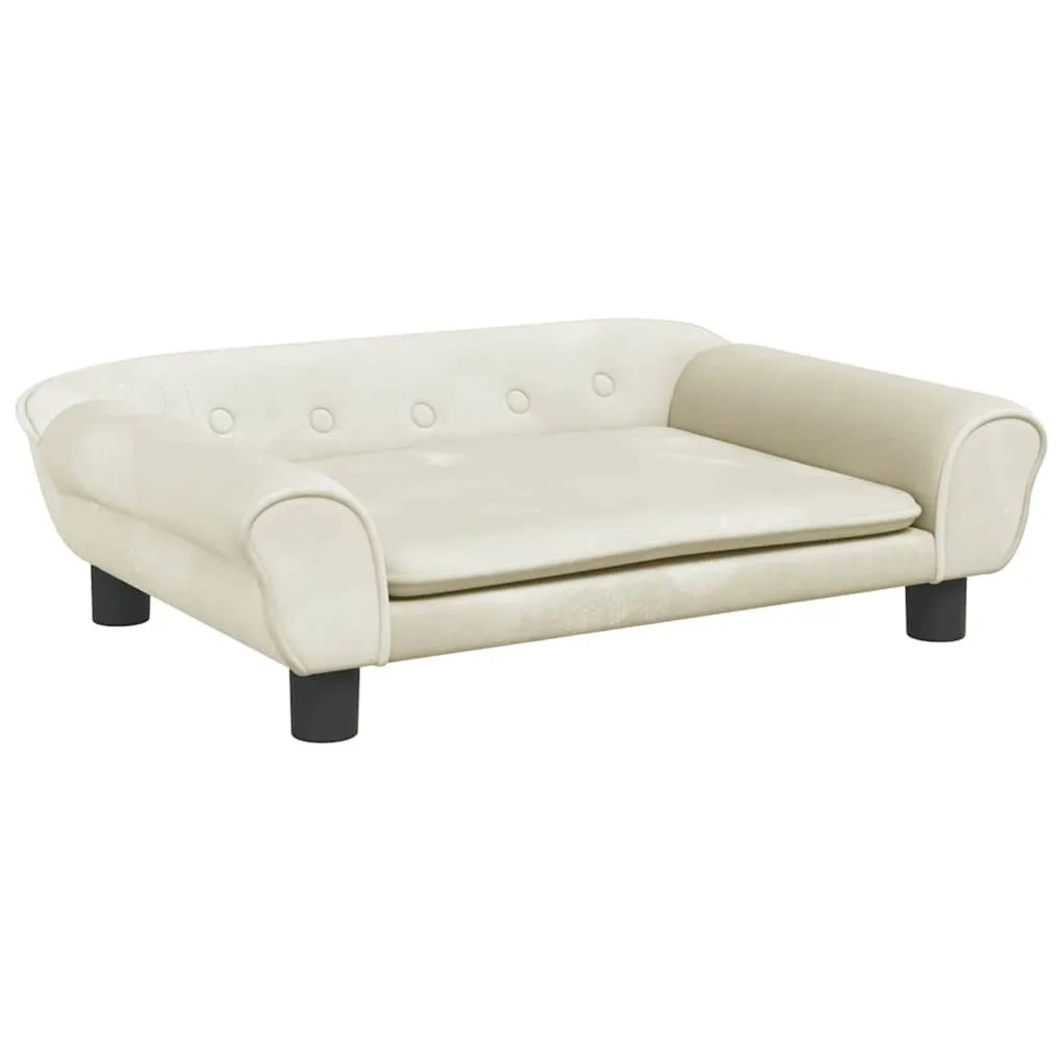 vidaXL Kindersofa Creme 70x45x26 cm Samt 3196406