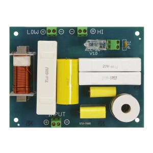 Kenford Frequenzweiche Pro ACC-2B: 2-Wege, 200 Watt, mit Schutzschaltung für Lautsprecher.