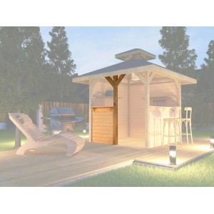 Bausatz Treseneingang Natur für Pavillon Gartenoase 651 Gr. 3