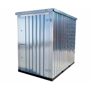 LagercontainerXXL 1,5m Lagercontainer mit Einflügeltür & Doppelverriegelung Voll Verzinkt 2,28x1,50x2,09