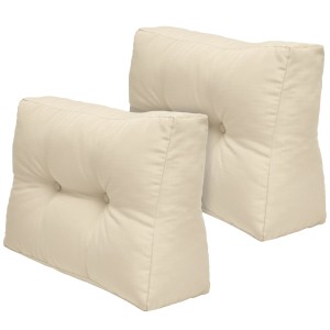 2-teiliges Palettenkissen-Set Beautissu ECO Elements in Natur, 60x40x20cm.