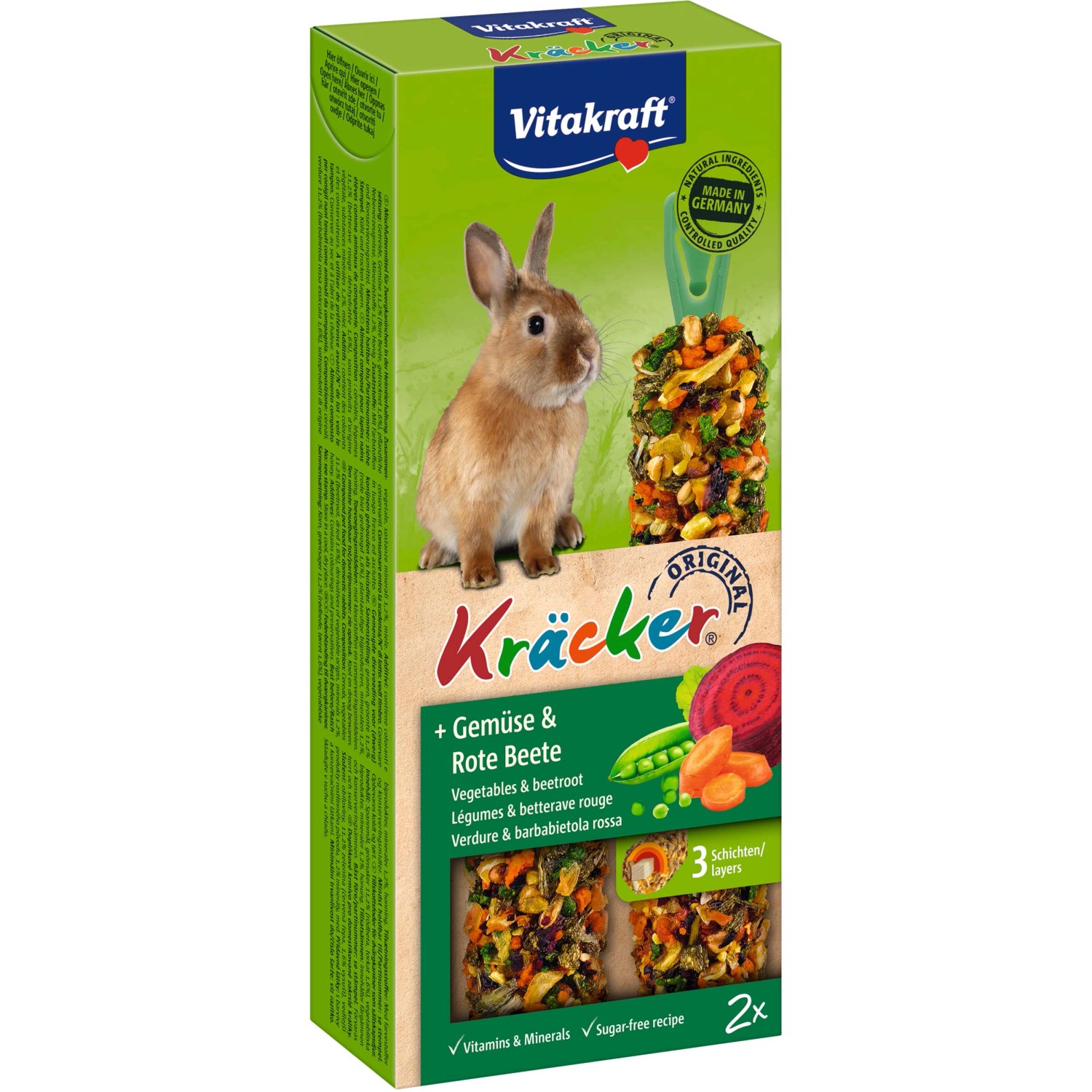 Vitakraft Kräcker Gemüse und Rote Beete 2 Stück / 112 g