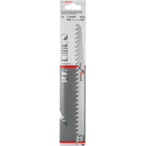 Bosch Säbelsägeblatt Pro S 1542 K, 2 Stück, für Holz. Fuchsschwanzsägeblätter im Set.