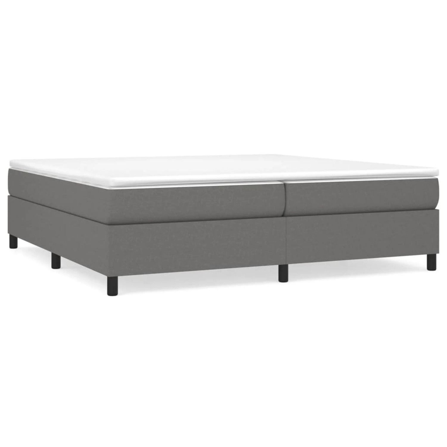 vidaXL Boxspringbett Dunkelgrau 200x200 cm Stoff1387636 günstig online kaufen