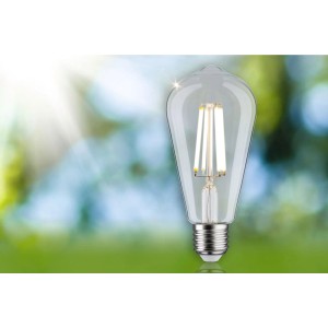 Paulmann E27 LED Leuchtmittel ST64, 4W, neutralweißes Licht, Filament-Optik.