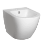 Kerra Wandbidet Delos BID in glänzendem Weiß aus Sanitärkeramik, zur Wandmontage. Modernes Design.