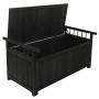 Proregal Aufbewahrungstruhe HxBxT 53x108x60cm Tanne Holz Anthrazit Gartentruhe Auflagenbox Truhe_6