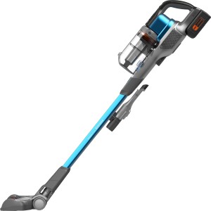 Black+Decker 4in1 Akku-Stielsauger BHFEV362D, blau/grau. Handstaubsauger mit Akku und Zubehör.