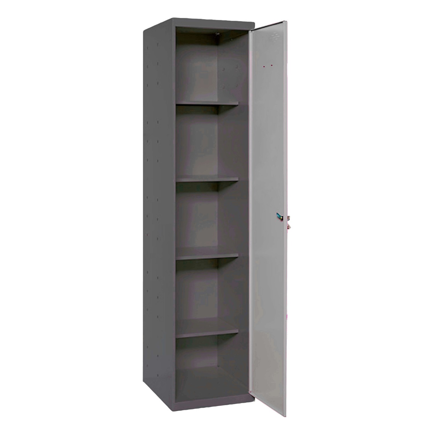 PROREGAL Putzmittelschrank AMEGO HxBxT 180 x 40 x 40 cm 4x Fachboden Grau-A günstig online kaufen