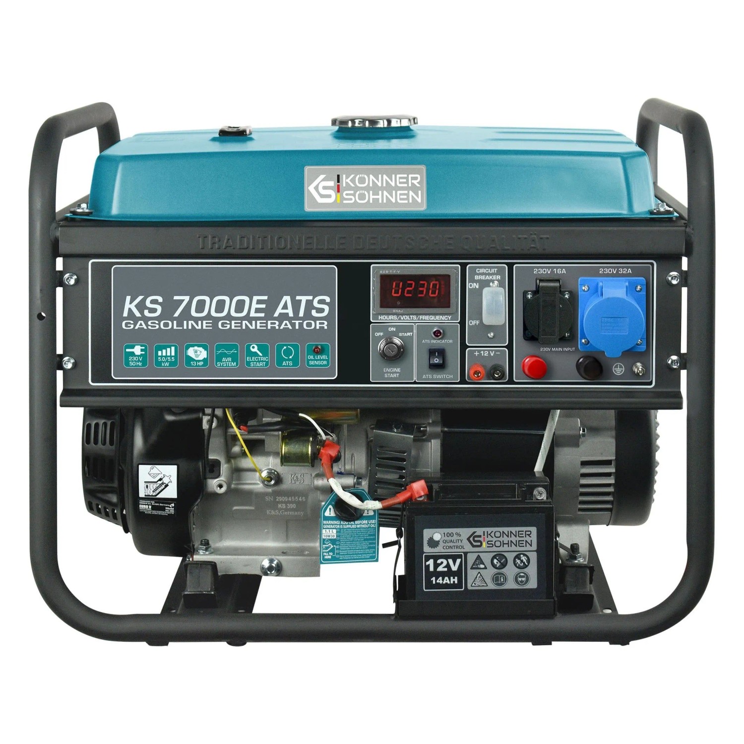 Könner & Söhnen Benzin-Generator KS 7000E ATS