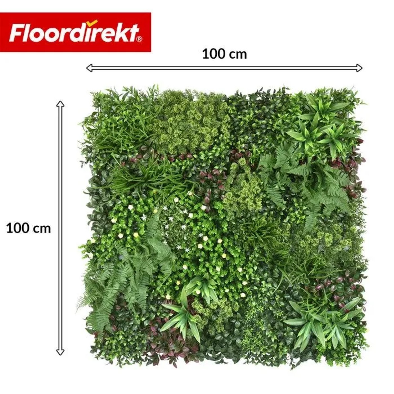 Floordirekt Pflanzenwand Wonderland Kunstpflanzen-Panel Erweiterbar 100 x 100 cm kaufen bei OBI
