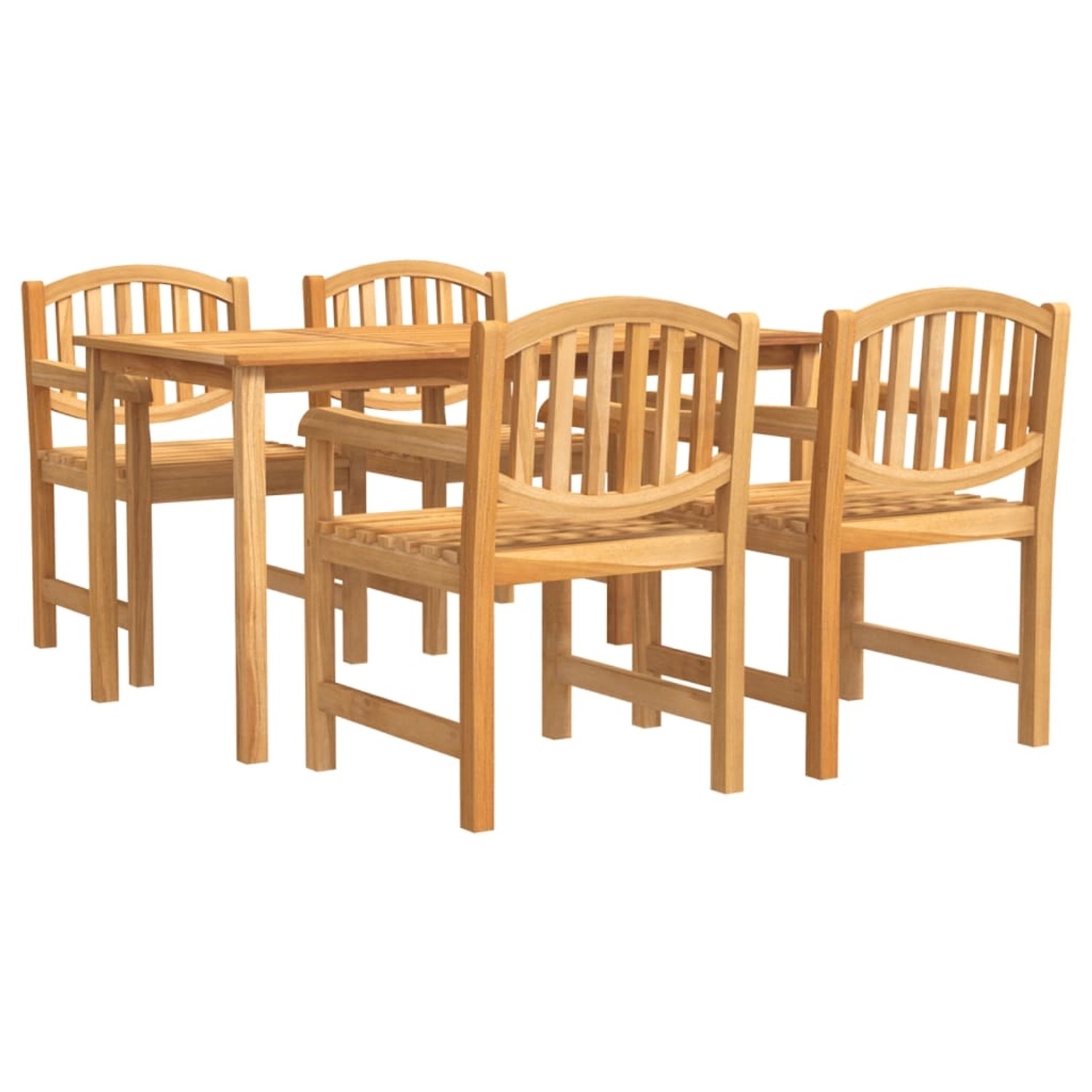 vidaXL 5-tlg Garten-Essgruppe Massivholz Teak Modell 101 günstig online kaufen