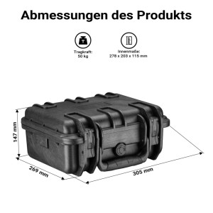 Wiltec Universalkoffer 305X269X147Cm Schaumstoff Transportkoffer Schutzkoffer