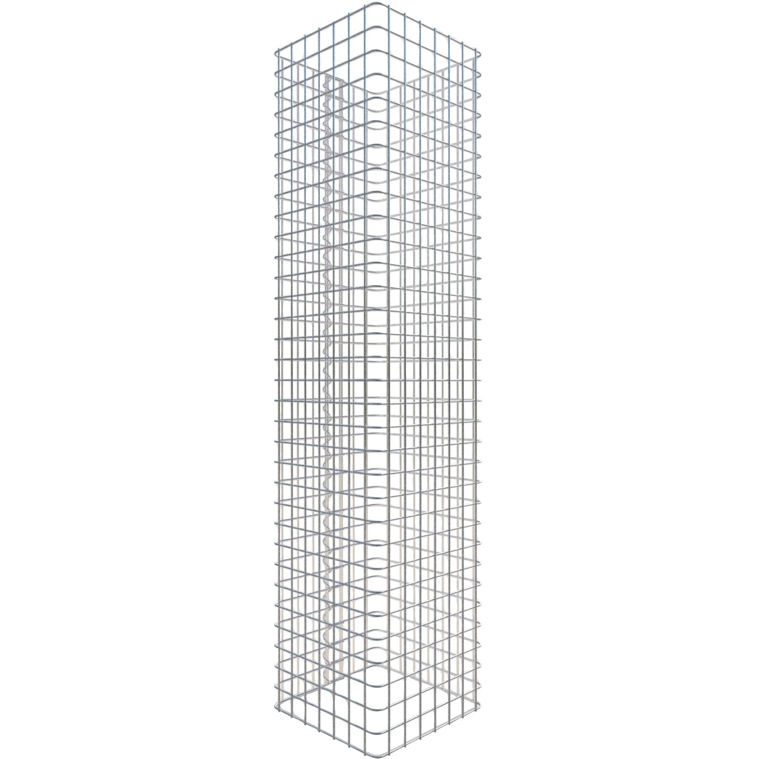 Gabiona Gabionen-Säule eckig 160 x 37 x 37 cm Maschenw 5 x 5 cm