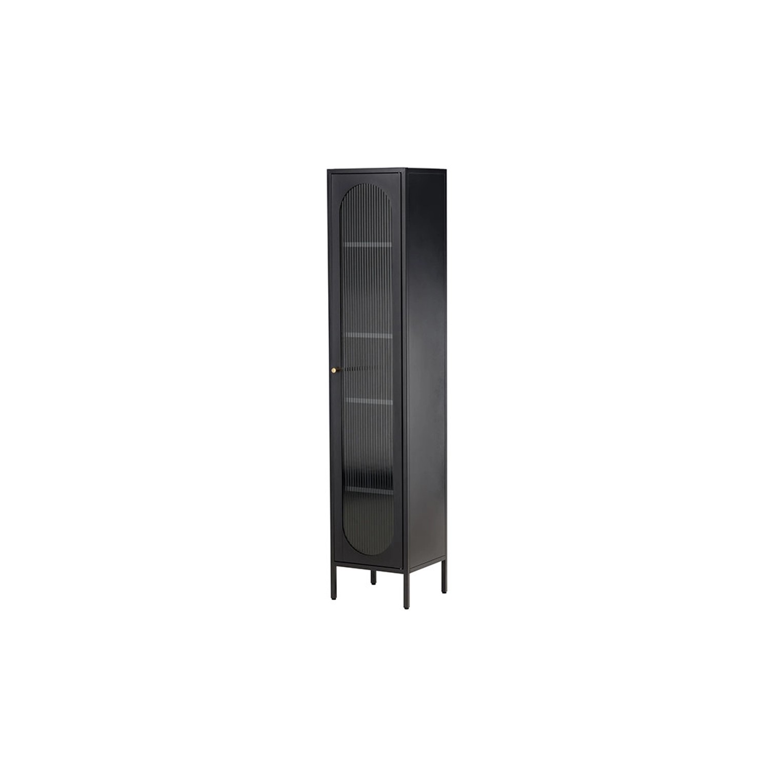 ebuy24 Cali Vitrinenschrank 1 Tür Schwarz günstig online kaufen