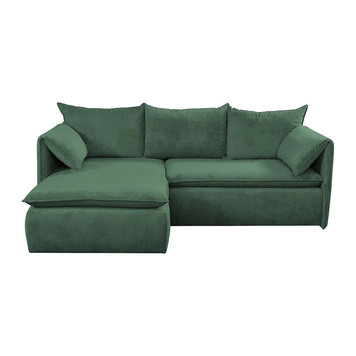 Vente-unique Schlafsofa Teodora Tannengrün 230 cm