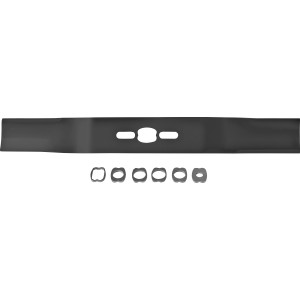 Arnold Rasenmähermesser Universal, 480 mm, mit Adaptern für verschiedene Rasenmäher.
