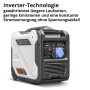 STAHLWERK IG 5500 ST Inverter Stromgenerator, weiß-grau, mit Tragegriff, Rädern und vielseitigen Anschlüssen. 5,5 kW Benzin.