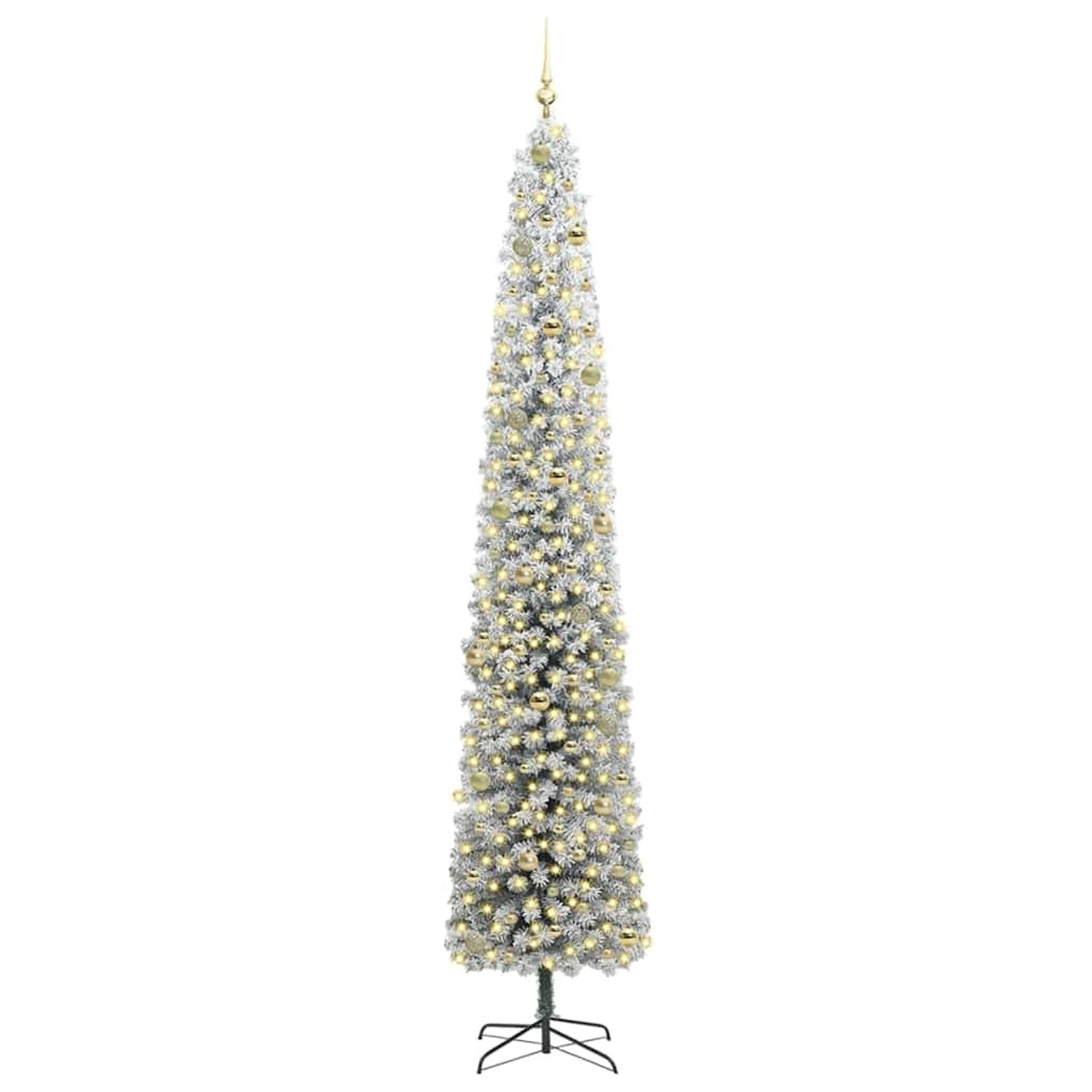 vidaXL Künstlicher Weihnachtsbaum mit 300 LEDs mit Ständer Grün 270 cm 3395057
