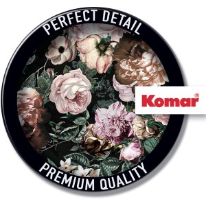 Komar Wandbild Charming Wild, 40x50 cm, mit floralem Muster und Logo.