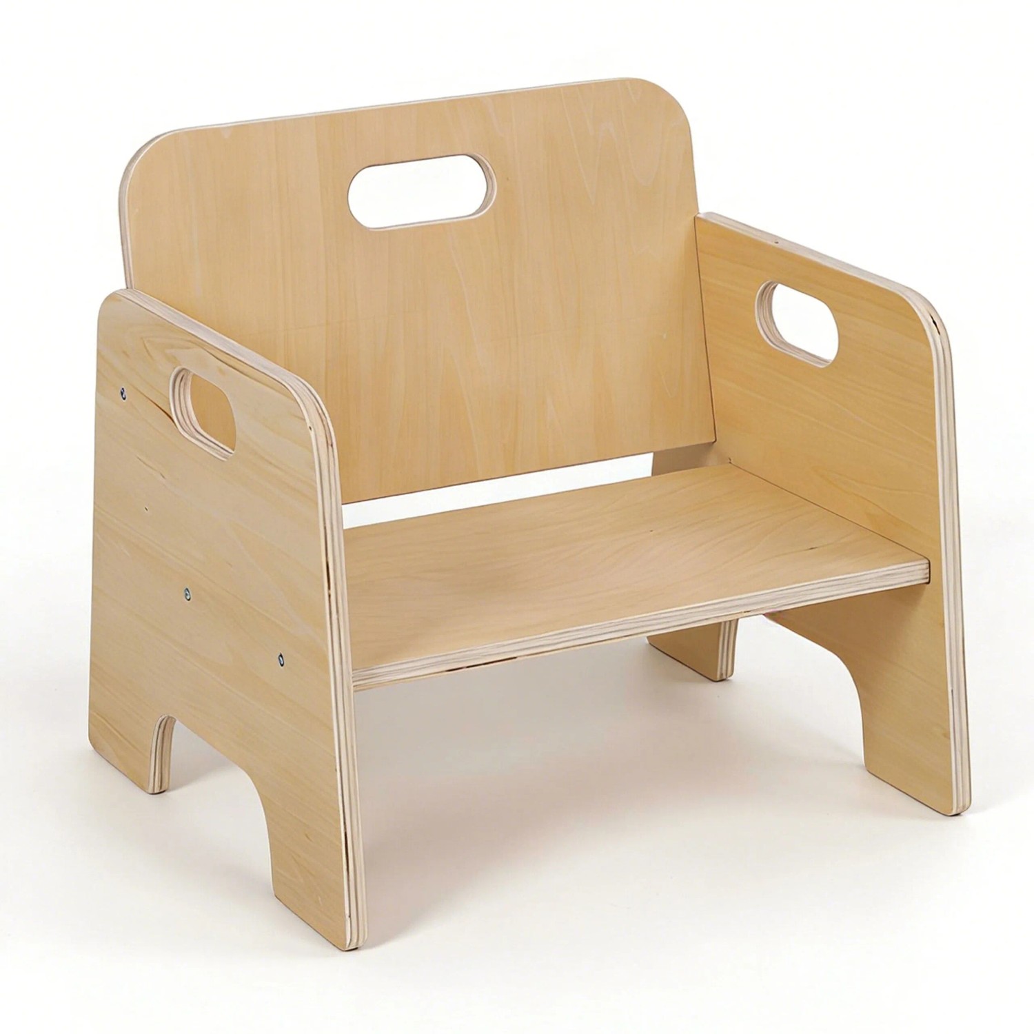 Relaxdays Kinderstuhl Holzwerkstoff Natur Ohne Tisch 32 cm x 33 cm x 29 cm 1,4 kg