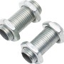 Zwei Gewinderöhrchen M10x1 aus Metall für Kabelverschraubungen, inklusive Muttern.
