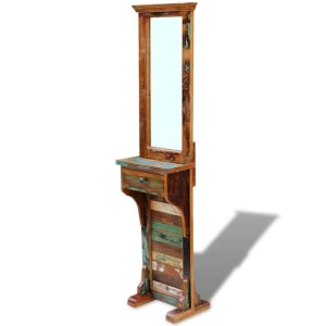vidaXL Garderobenspiegel Altholz 47x23x180 cm 243330