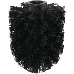 Schwarzer Tesa Ersatzkopf für WC-Bürste, passend für Deluxxe, Elegaant, Exxcellent, Ekkro, Hukk, Klaam.