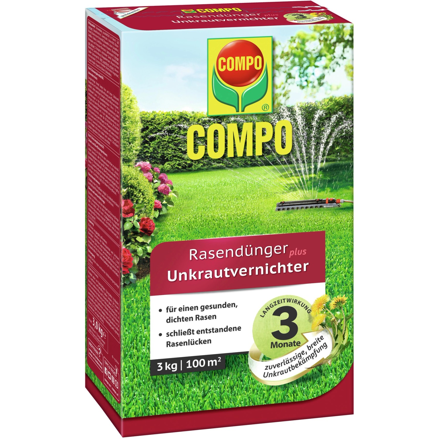 Compo Rasendünger plus Unkrautvernichter 3 kg für 100 m² günstig online kaufen