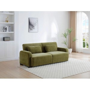Vente-unique Schlafsofa Lomario Grün 213 cm