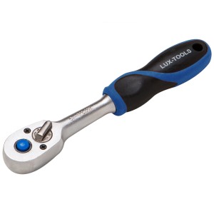 LUX Umschaltknarre 6,3 mm (1/4) Comfort mit blau-schwarzem Griff.