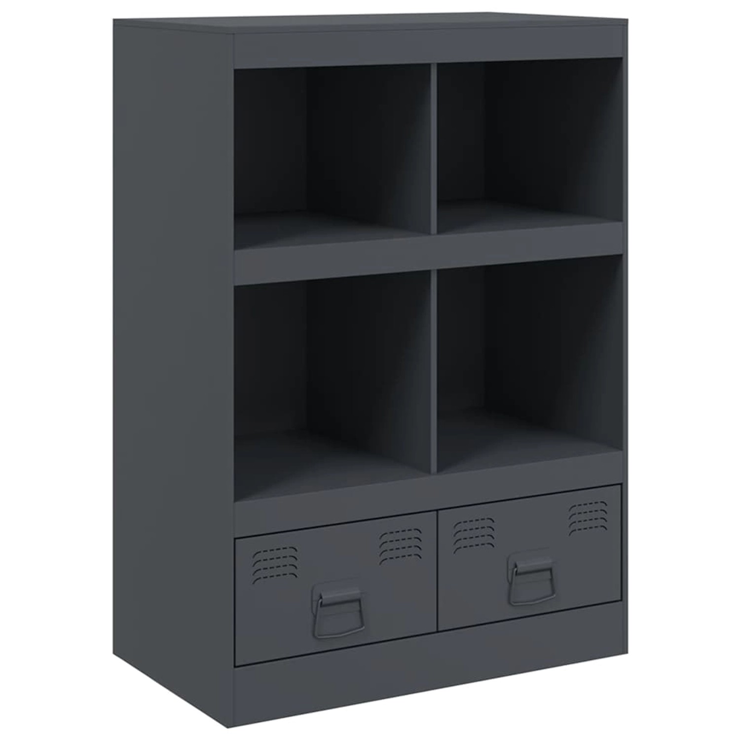 vidaXL Highboard Anthrazit 67x39x95 cm Stahl 841801 günstig online kaufen