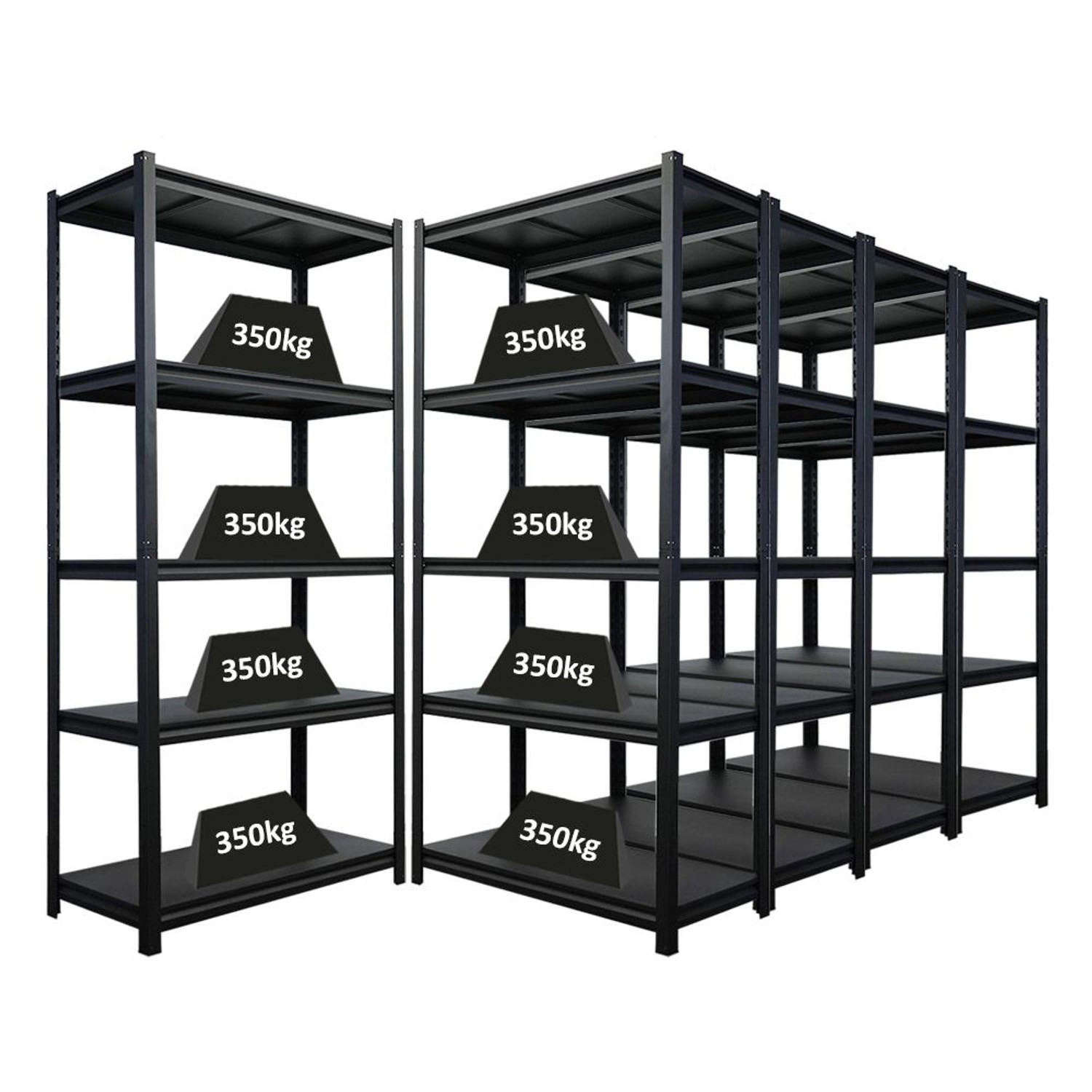 PROREGAL Mega Deal 5x Schwerlastregal Thorin HxBxT 180x90x40cm Fachlast 350 günstig online kaufen