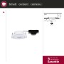 LED Einbaustrahler Set, 3-fach, weiß, schwenkbar, 3-Stufen Dimmfunktion, warmweißes Licht.