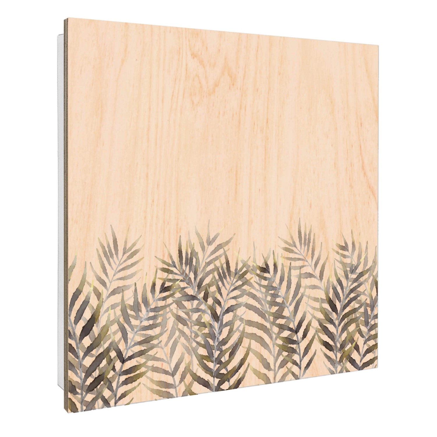 Banjado Großer Schlüsselbox Holz 30x30cm Weiß Scharnier Rechts 50 Haken Sch günstig online kaufen
