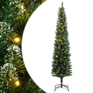 vidaXL Künstlicher Weihnachtsbaum Schlank 150 LEDs 150 cm 3315759
