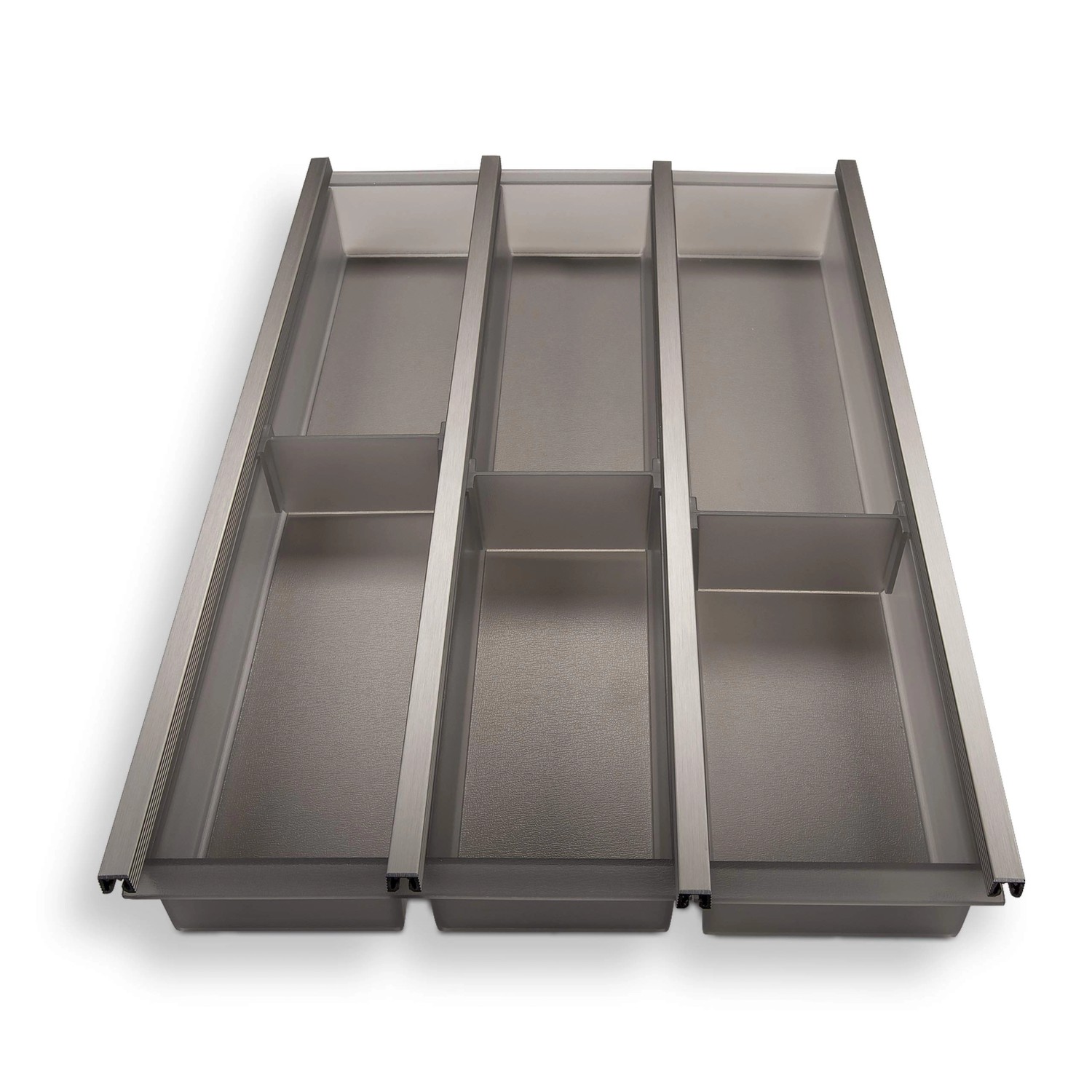 SOTECH Cuisio Besteckeinsatz 400 mm Höhe 55 mm Transluzent Graphitgrau