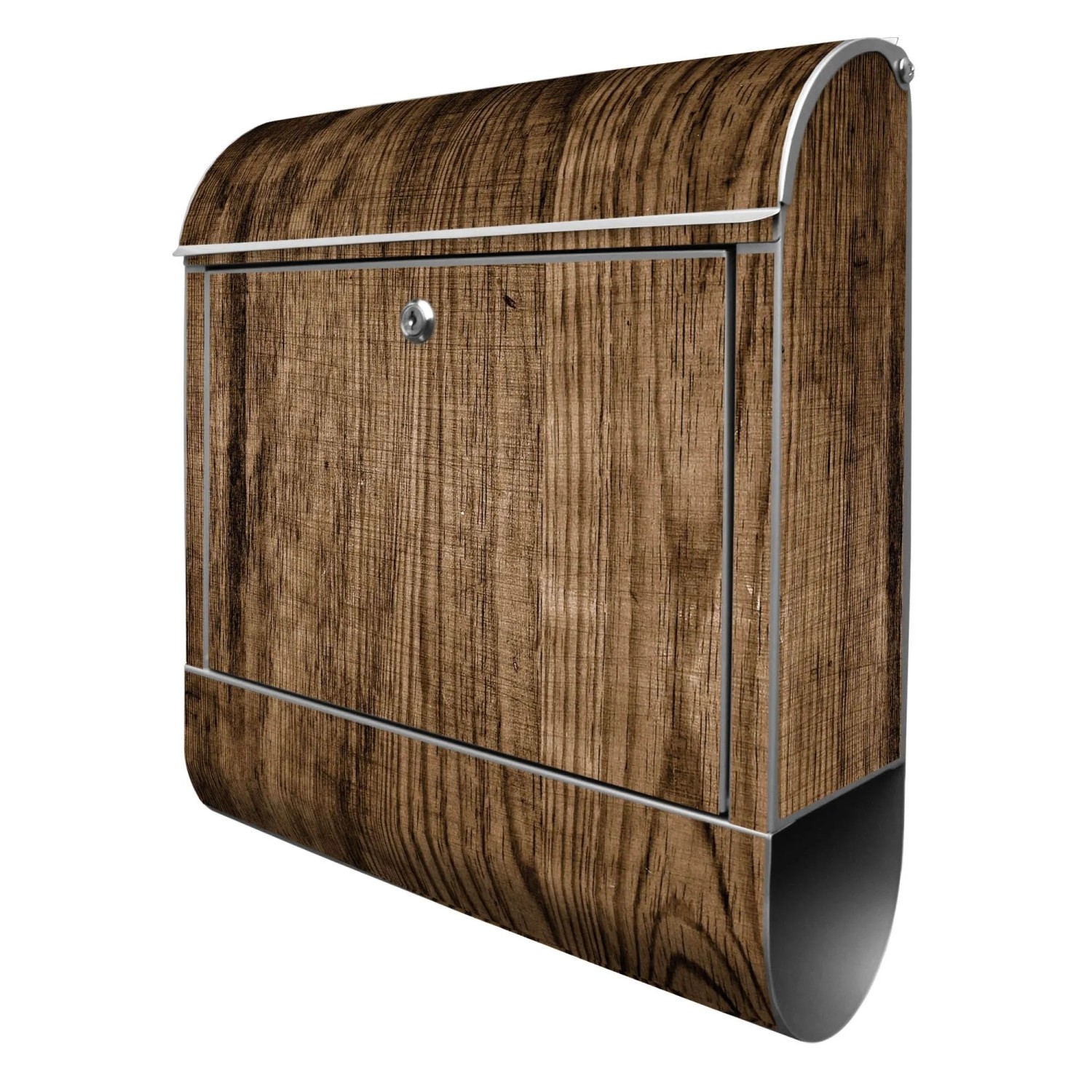 Banjado Design Briefkasten Silber Pulverbeschichtet 39x47x14cm 2 Schlüssel günstig online kaufen