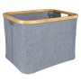 osoltus Faltbox Wäschebox Wäschekorb Nelson Bambus 40 cm Grau