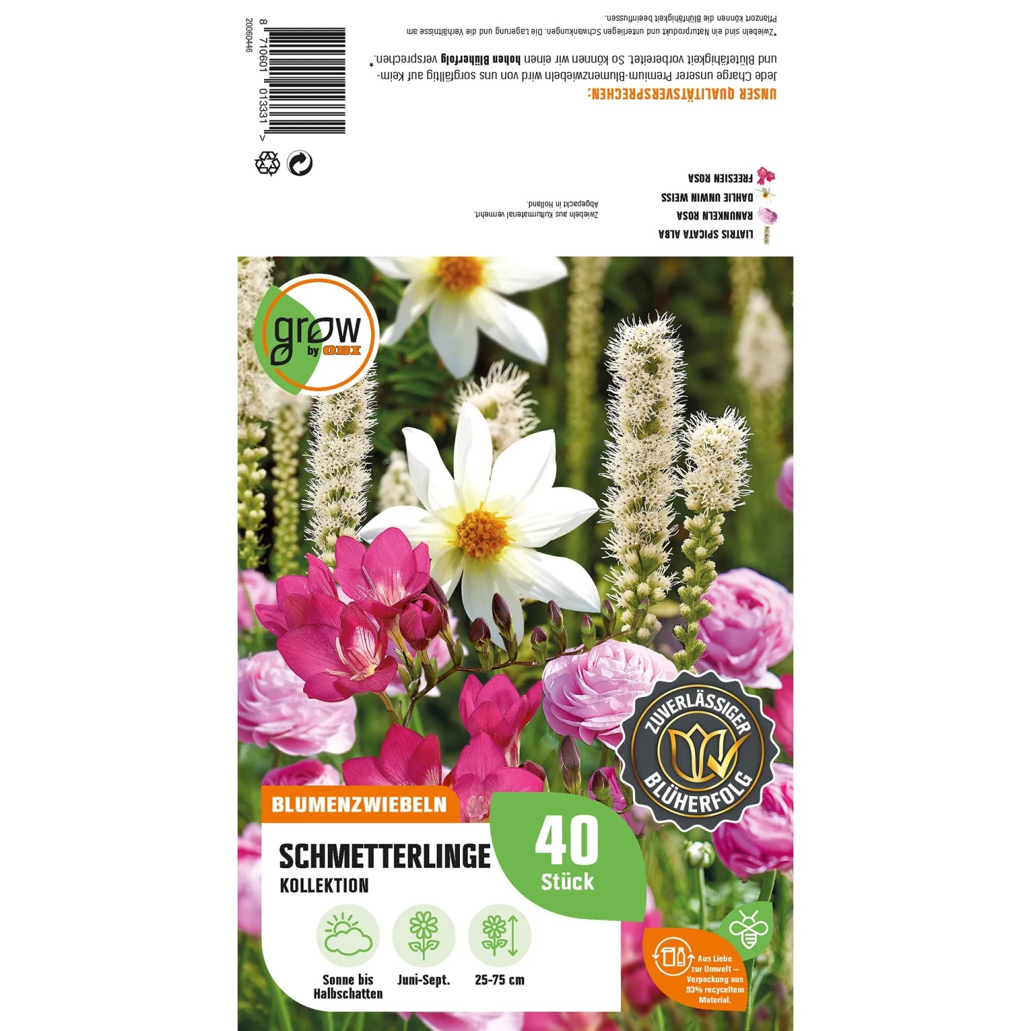 GROW by OBI Schmetterlinge-Kollektion: Blumenzwiebeln für ein Blütenparadies.