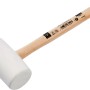 LUX Schonhammer Comfort, 340 mm, mit weißem Gummikopf und Eschenholzstiel.