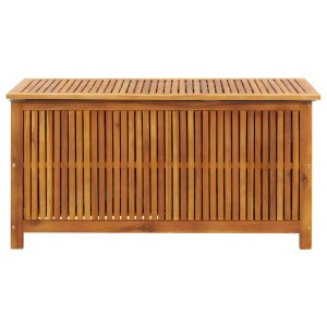 VidaXL Garten-Aufbewahrungsbox aus Akazienholz, 113x50x58 cm, ideal für Garten und Terrasse.