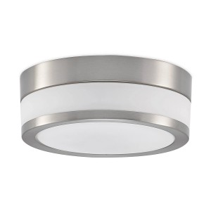 Lindby Deckenlampe Flavi 9620632 Spritzwassergeschützt Modern in Alu aus Metall 2-flammig E27 Badezimmerleuchte