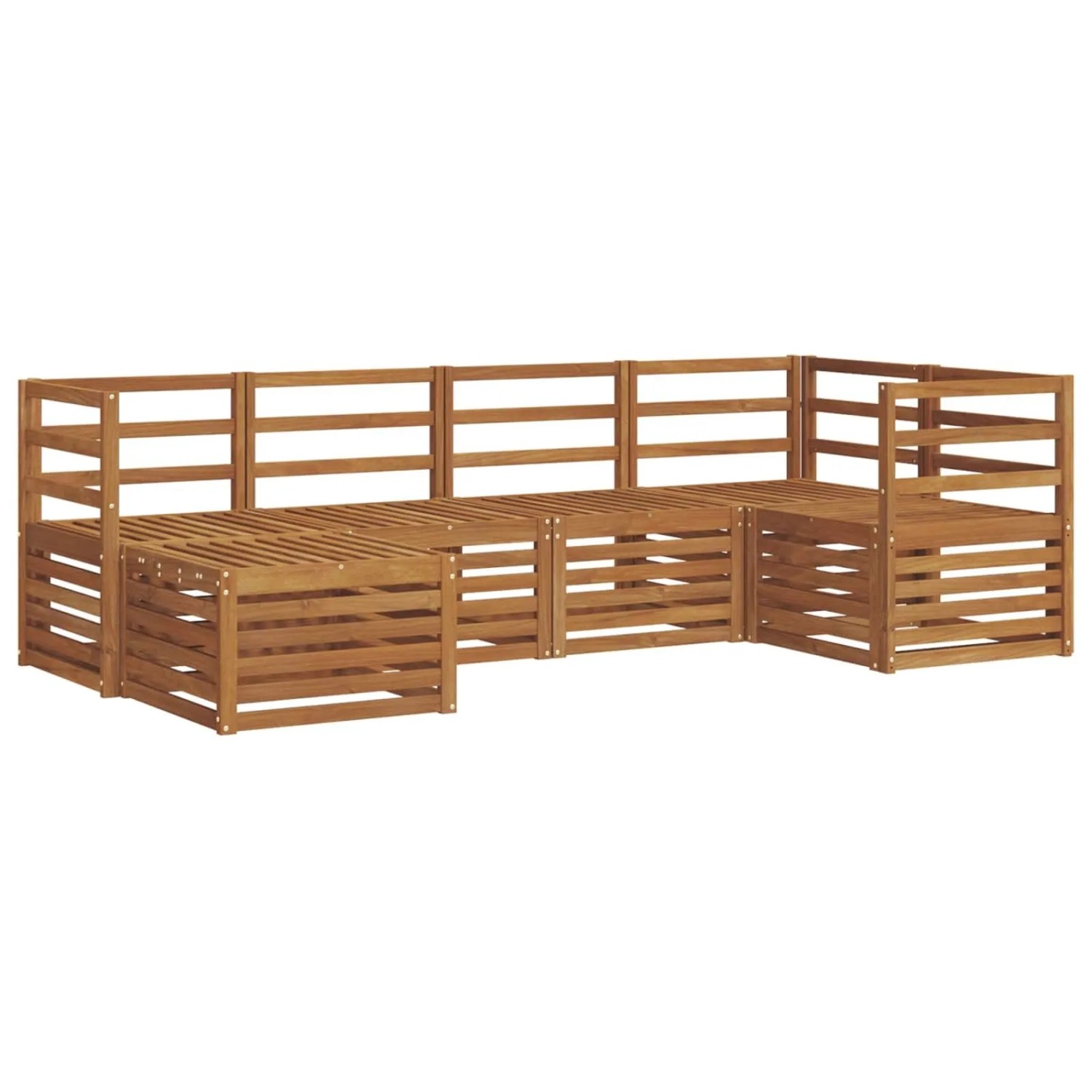 vidaXL Sofagarnituren 6 Tlg Natur Massivholz Akazie 3375069