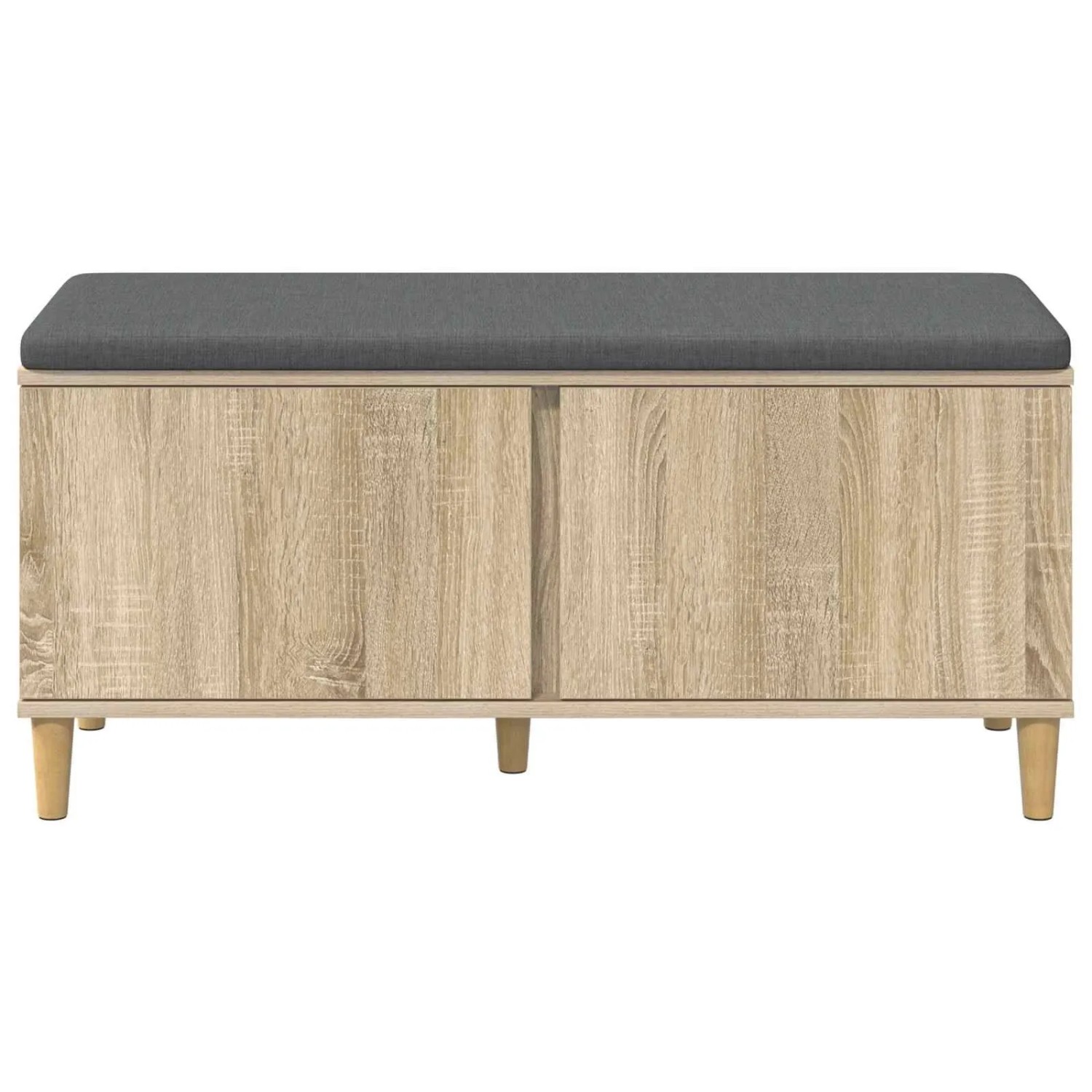 vidaXL Flurbank mit Kissen mit Speicher Sonoma-Eiche 100 x 38 x 46 cm 891538_6